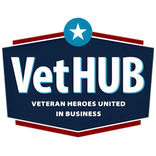 Official VETHUB logo — symbolizing commitment to supporting historically underutilized businesses across the state.